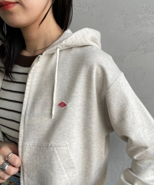 DANTON/ダントン] ワンポイントロゴジップパーカー（パーカー