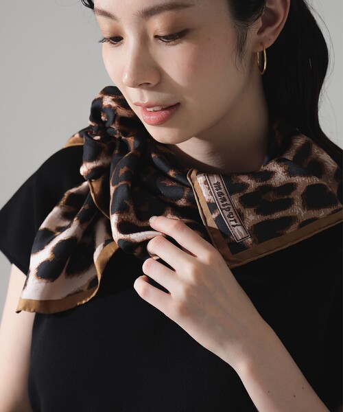 manipuri（マニプリ）の「manipuri / レオパード シルクスカーフ