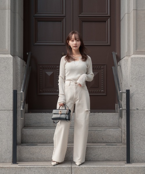 SENEE セニー ルーズビンテージライクデニム Mサイズ loose vintage