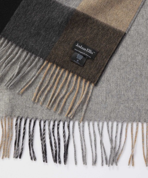 セール】Joshua Ellis PLAID PLAIN STOLE ジョシュアエリス 70×190