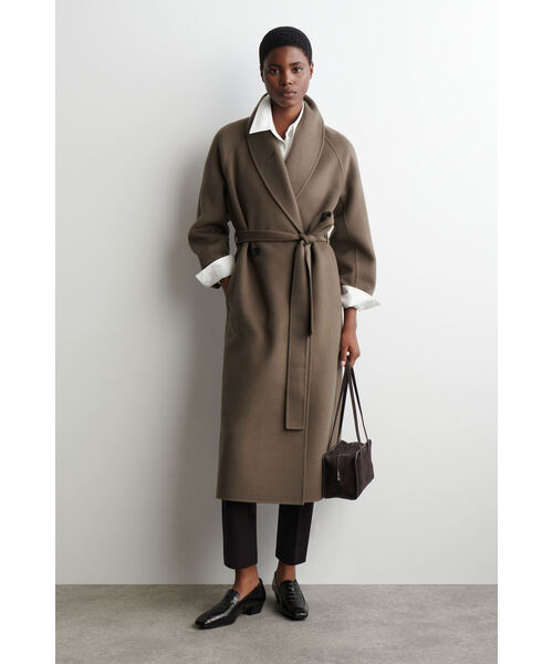 ベルト付きダブルフェイスウールコート（その他アウター）｜COS（コス