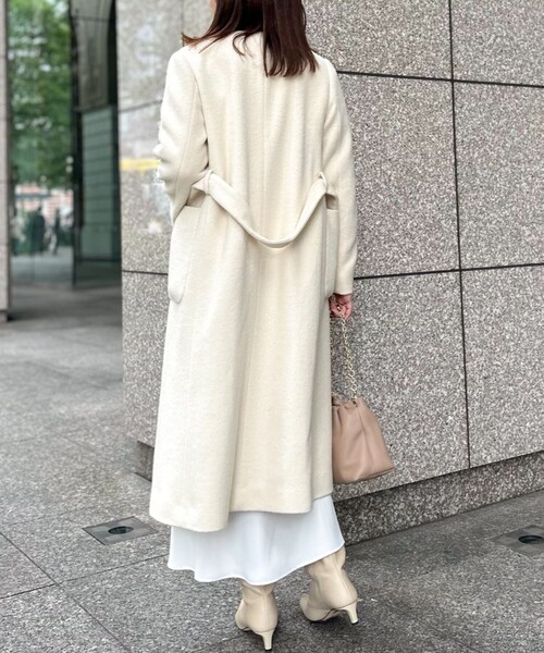 NOLLEY'S（ノーリーズ）の「ノーカラーシャギーコート（ノーカラー