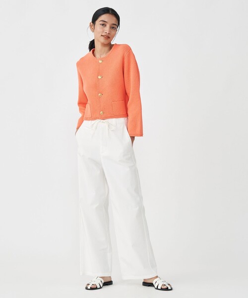 セール】ハーフミラノリブ クロップドカーディガン（カーディガン