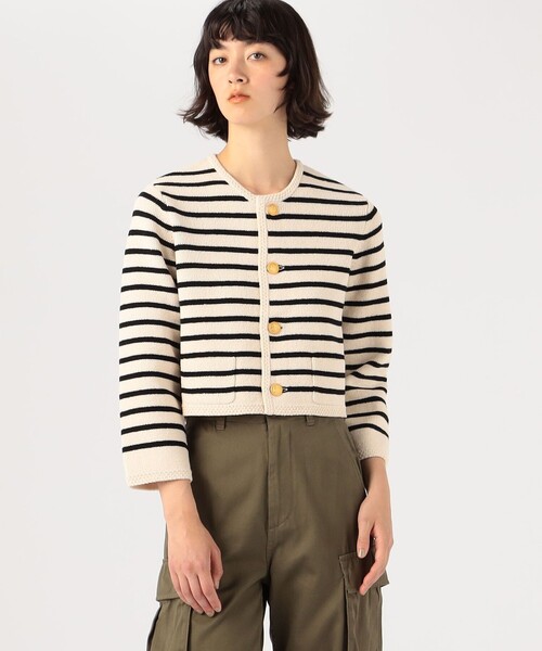 セール】ハーフミラノリブ クロップドカーディガン（カーディガン