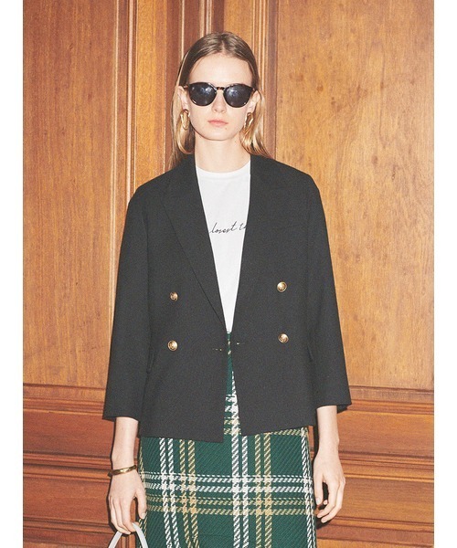 Mila Owen（ミラオーウェン）の「金釦2サイズダブルブレザージャケット