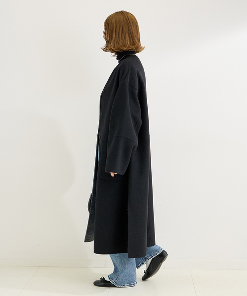 S120ブレンドリバーシブルコート（ノーカラーコート）｜B.C STOCK