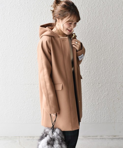 SHIPS（シップス）の「HAMILTONラムウールフードコート（その他