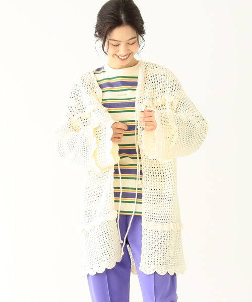 BEAMS BOY（ビームスボーイ）の「BEAMS BOY / フリル ニット