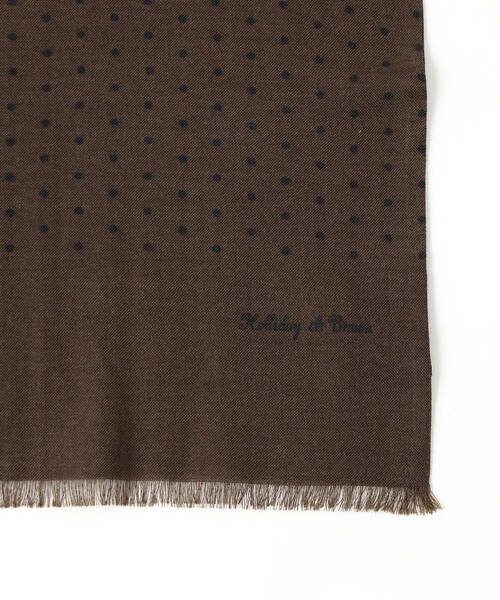 Holliday & Brown / ウールシルク ドット ストール（マフラー