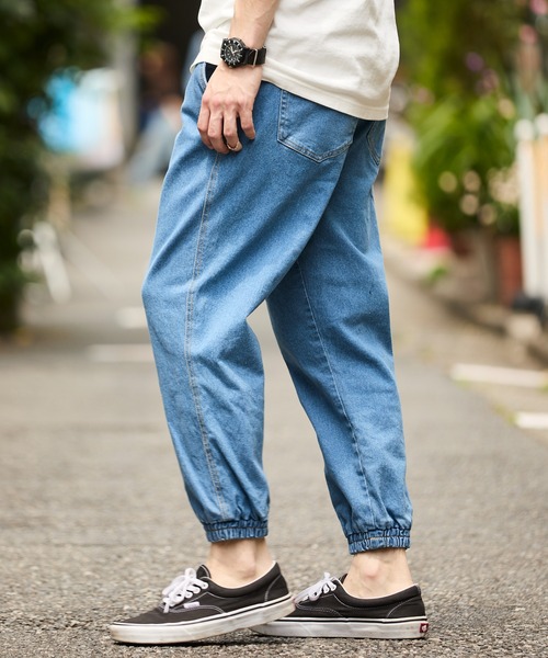 セール】限定展開 ストレッチツイル イージージョガーパンツ/デニム