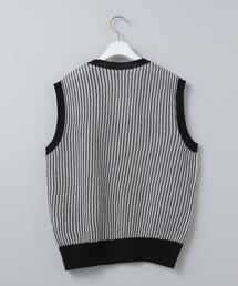 6（ロク）の「＜6(ROKU)＞COTTON STRIPE VEST/ベスト（ベスト）」 - WEAR