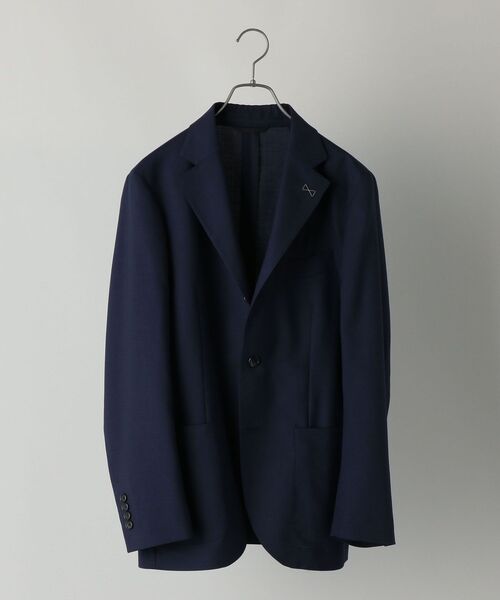 セール】SHIPS：洗濯機洗い可能 ウールミックス ネイビー ジャケット