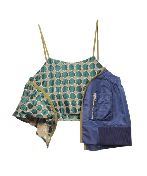 UN3D.（アンスリード）の「ジャカードミックスキャミソール