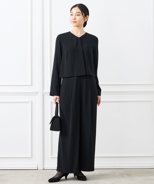 喪服・礼服・WEB限定】マシンウォッシャブル前開きブラックフォーマル