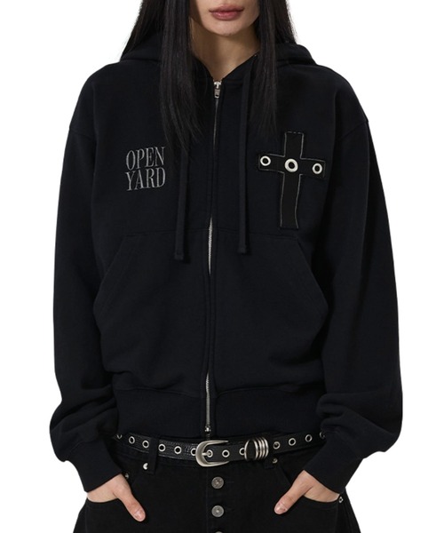 OY/オーワイ』DIVINE STUDDED HOODIE ZIP UP/ディヴァインスタディッド
