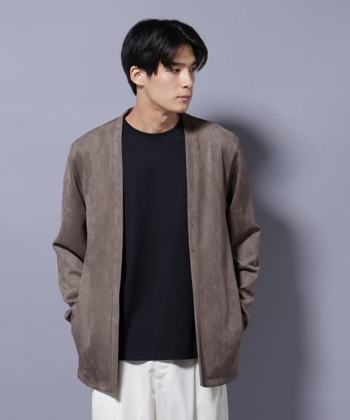 セール】フェイクスエードトッパーカーディガン（カーディガン/ボレロ