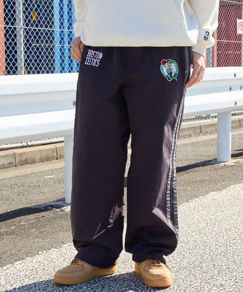 NBA/エヌビーエー 別注 チームロゴ刺繍 サイドライン ドロスト撥水