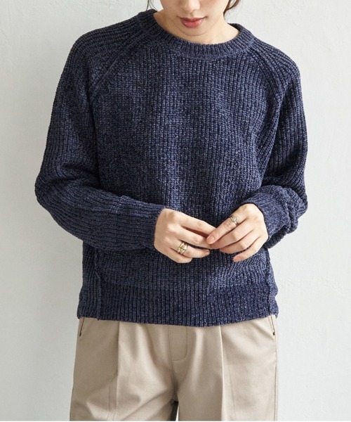 セール】畦編みモールニットプルオーバー（ニット/セーター）｜ikka