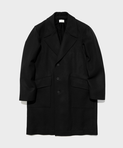 ATON】SUPER 160S DOUBLE SAXONY SEMI DOUBLE COAT／軽く羽織れる上質