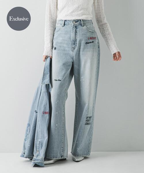 別注』PICCADILLY×URBAN RESEARCH 刺繍デニムパンツ（デニムパンツ