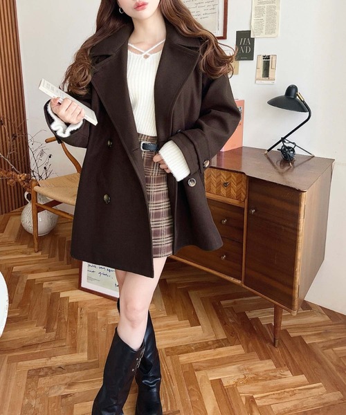 moment+（モーメントプラス）の「フェイクウールシャギーチェック