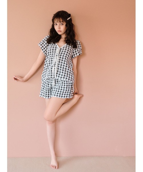 SNIDEL HOME（スナイデルホーム）の「ポップコーンリボンショート