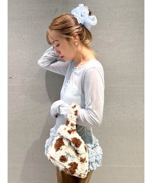 裾フリルジャージートップス（Tシャツ/カットソー）｜FURFUR（ファー