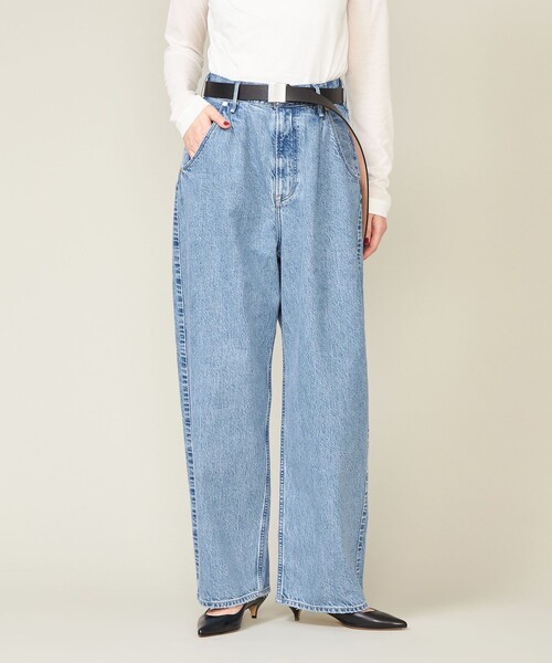 別注】＜upper hights for conte＞タックデニムパンツ UN（デニム