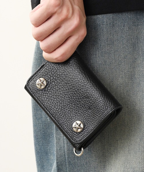 CALEE（キャリー）の「CALEE/キャリー SILVER STAR CONCHO FLAP