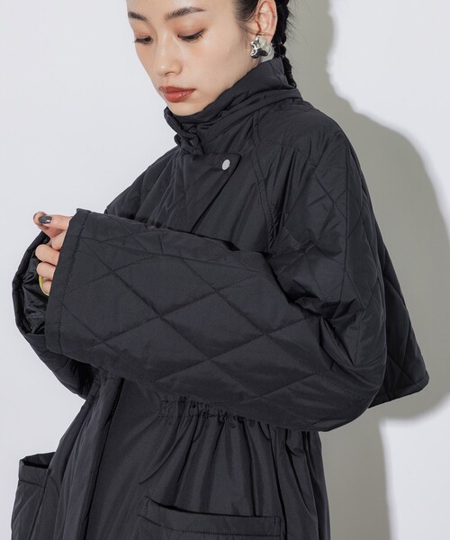 完売間近！】キルティングフーディーコート｜軽量/保温/保湿（ダウン