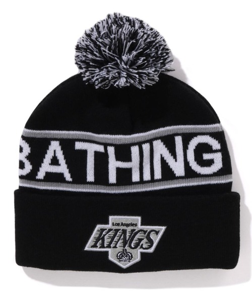 A BATHING APE（アベイシングエイプ）の「BAPE X M&N NHL POM BEANIE M