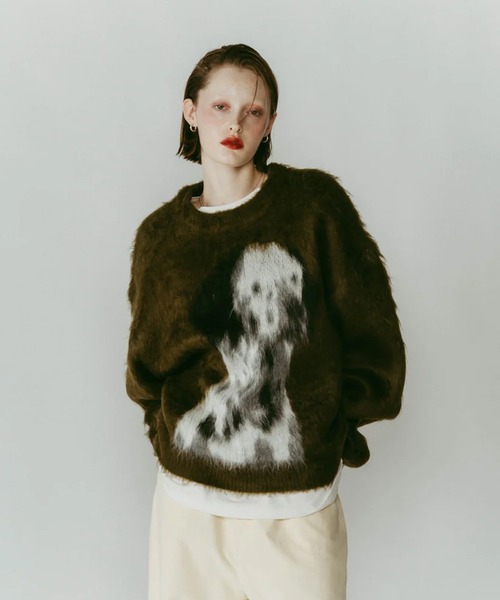 dalmatian shaggy knit(unisex)（ニット/セーター）｜Knuth Marf