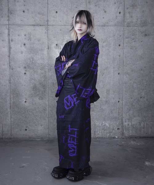 Amilige（アミリージュ）の「MELT Bear総柄浴衣（浴衣）」 - WEAR