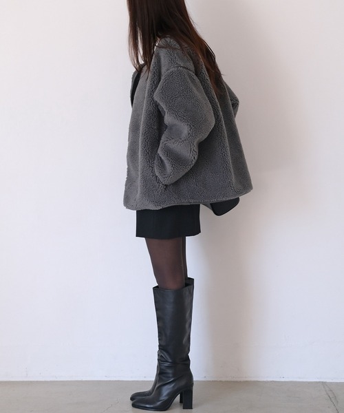 セール】ボアミドルブルゾン（ブルゾン）｜AKTE（アクテ）の