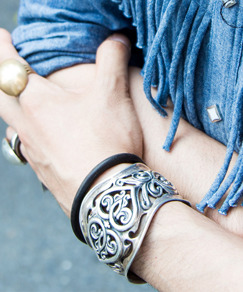 Bill Wall Leather / トライバルハート バングル BEAMS EXCLUSIVE