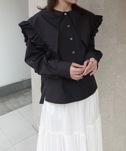 2wayビッグフリルカラーブラウス（シャツ/ブラウス）｜CORNERS