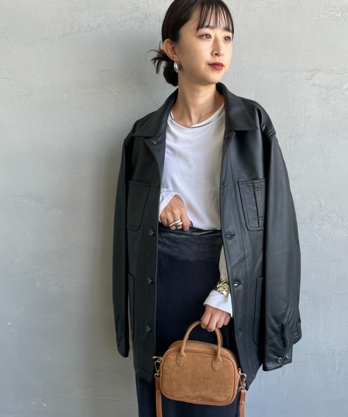 Schott/ショット] ラムレザー カバーオールジャケット（カバーオール