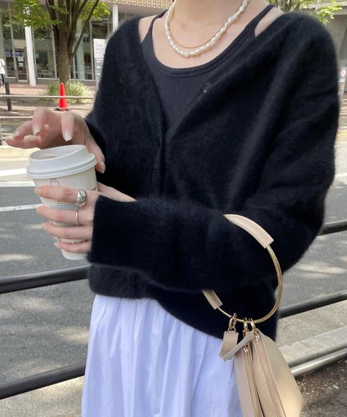 SHENERY（シーナリー）の「ファーカシミヤ3WAYニットカーディガン