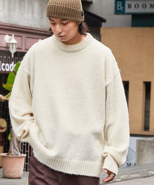 モヘアライクカラーリングオーバールーズニット MONO-MART│MONO-MART