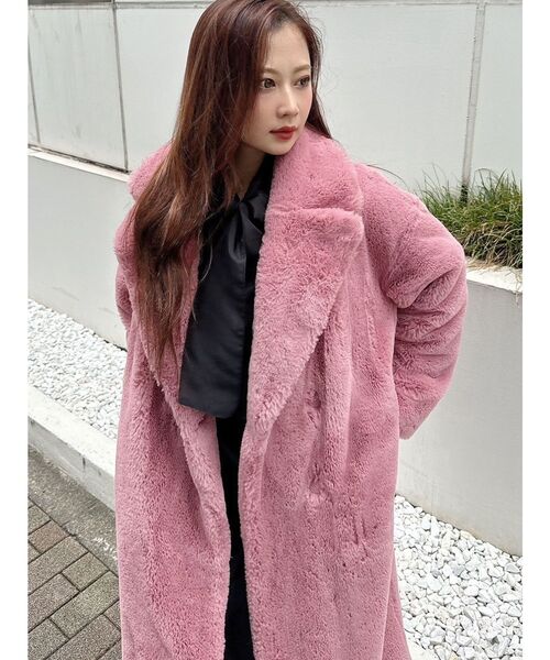 MERCURYDUO（マーキュリーデュオ）の「フェイクファーコート ロング