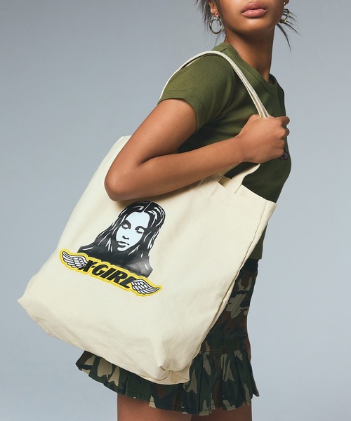 ANGEL FACE PATCH TOTE BAG（トートバッグ）｜X-girl（エックスガール