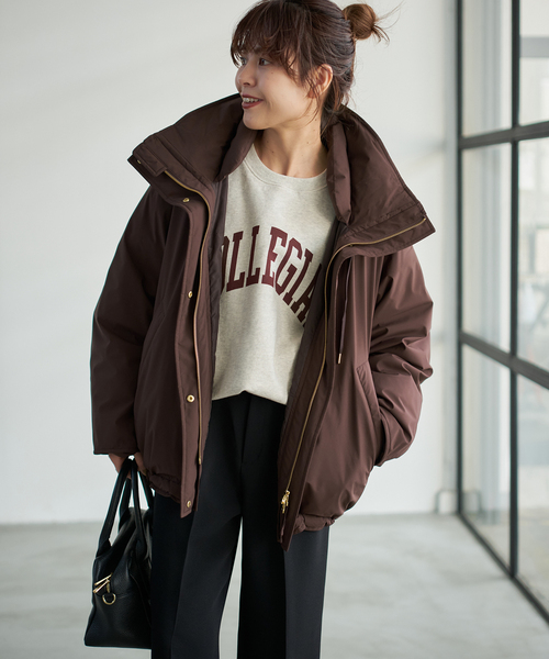 追加》2WAY撥水ダウンハーフコート（ダウンジャケット/コート）｜Spick