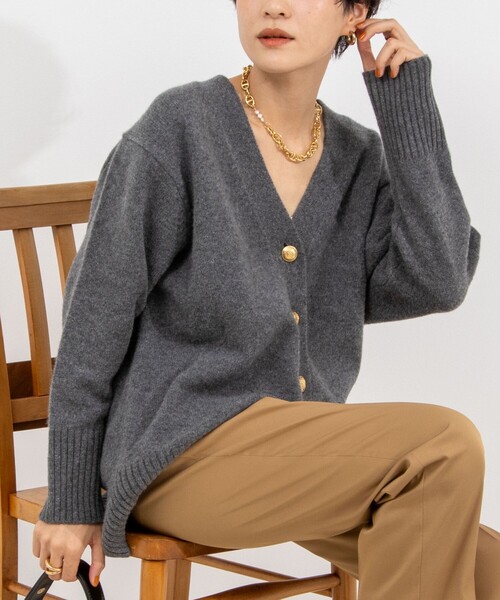 NOLLEY'S（ノーリーズ）の「◇【WEB限定】カシミヤブレンド長めVネック