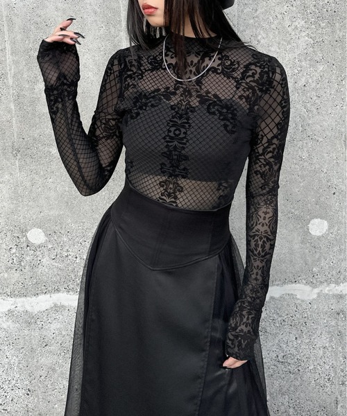 LVEU.（ラブユ.）の「【LVEU.】レースデザインボディスーツ / トップス