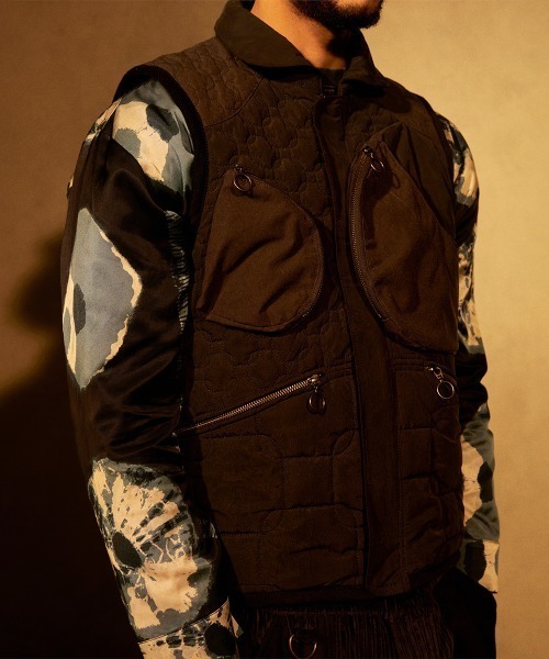 セール】Nicholas Daley X Lavenham Mandarin Gilet Mens / ニコラス