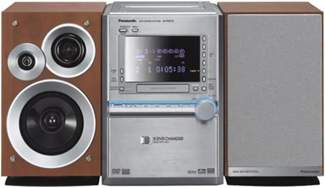 Panasonic SC-PM91D Micro System with Built-In 5-Disc DVD/CD