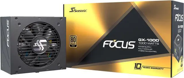 Seasonic FOCUS GX-1000, 1000W 80+ Gold, Full-Modular, ATX Form