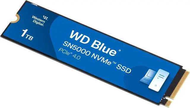 Western Digital 1TB WD Blue SN5000 NVMe SSD, PCIe Gen 4.0, up to