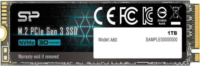 Silicon Power 1TB NVMe PCIe Gen3 x4 M.2 2280 SSD