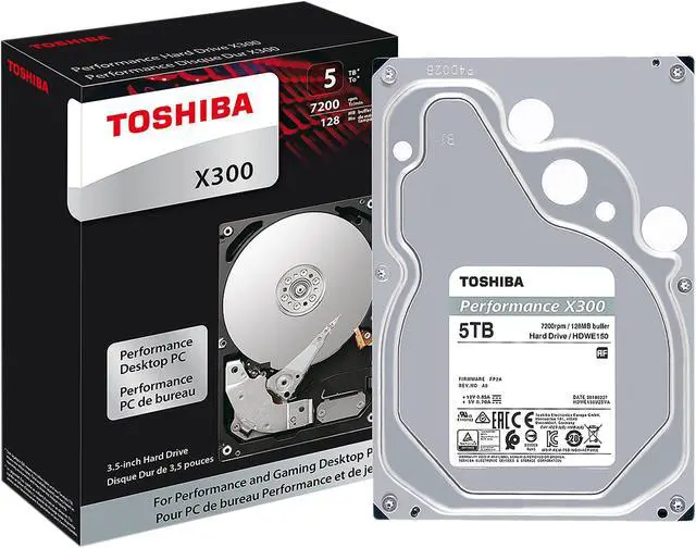 Toshiba X300 5TB Internal Hard Drive 7200 RPM 3.5